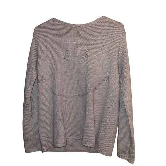 Charlie B Womens Sweater Size XS Gray Long Sleeve With Smiley Face Knit - Picture 6 of 6